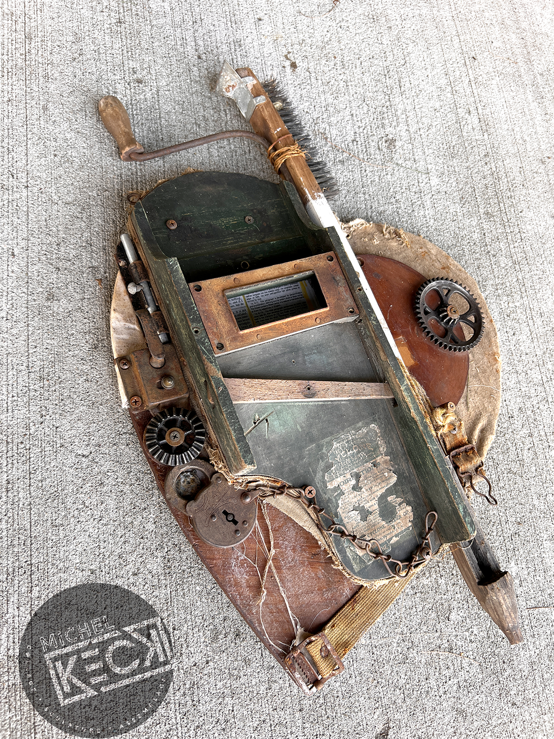 Heart Assemblages: Heart Art Made From Discarded & Found Objects
