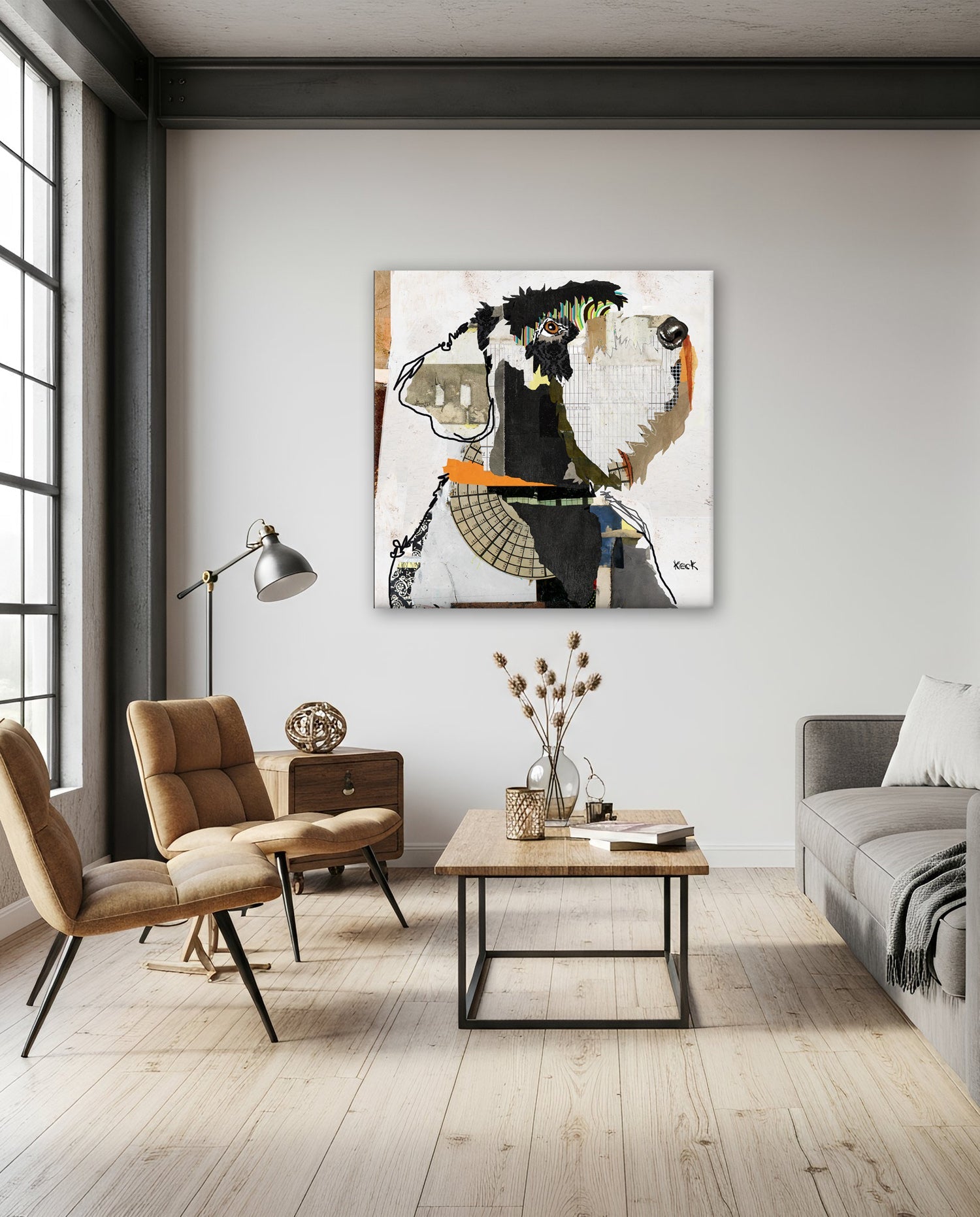 Dog Art Prints: Modern & Colorful Dog Art Prints on Canvas