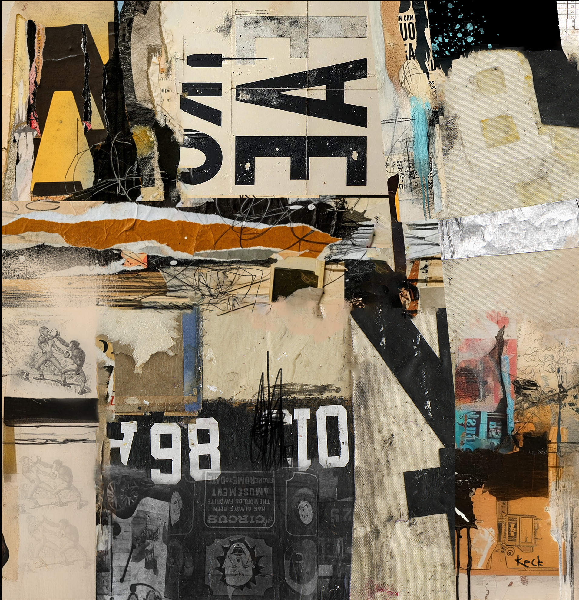 #042501 <br> Not My Monkeys Not My Circus <br> Canvas Art Print