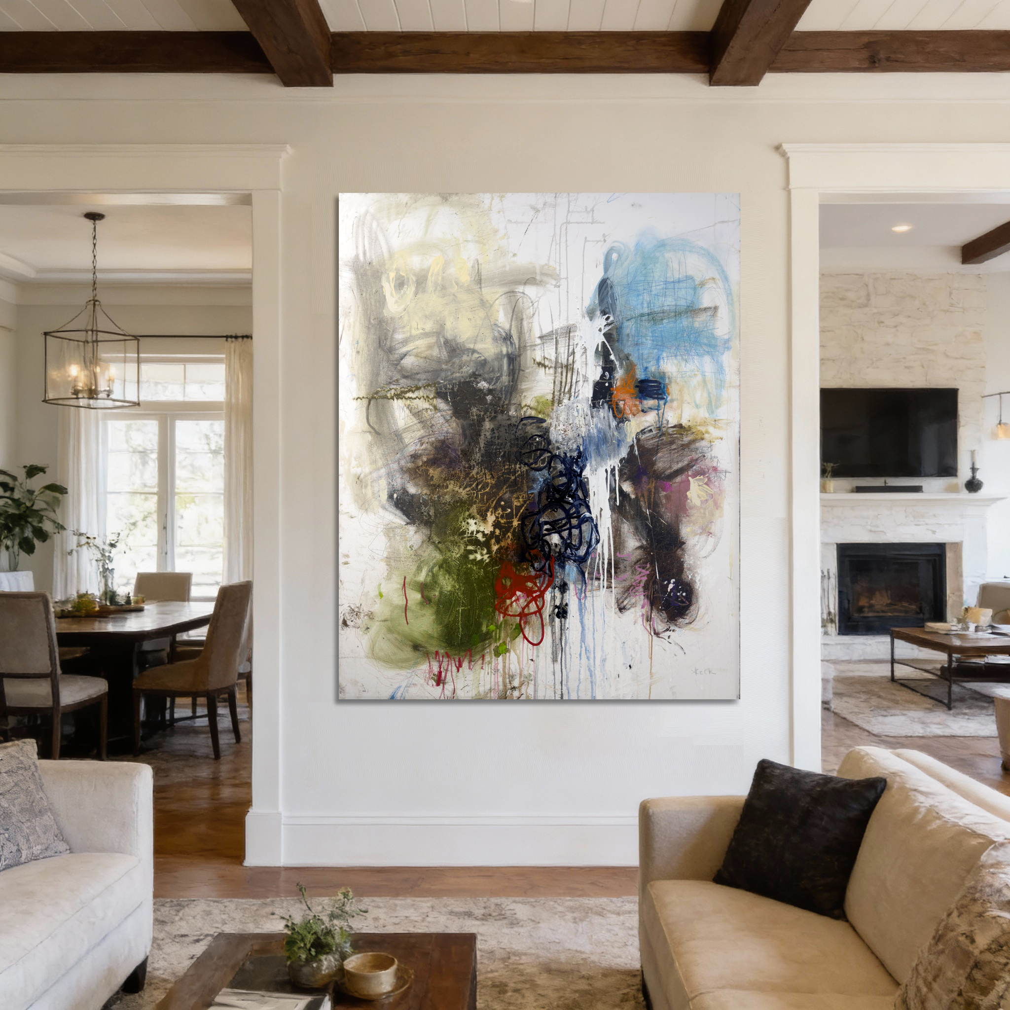 Original Abstract Painting<br>on Canvas<br>Title:
