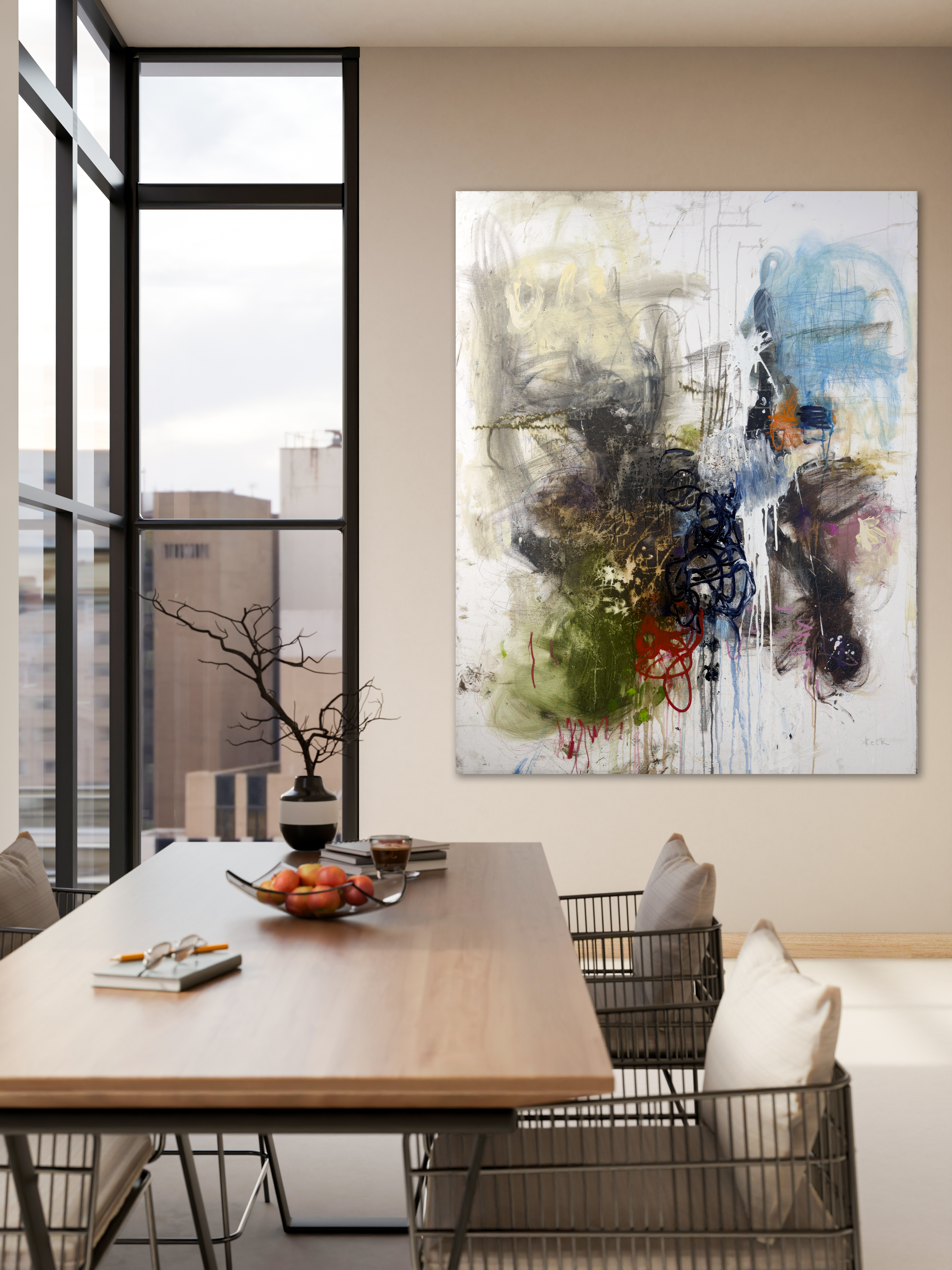 Original Abstract Painting<br>on Canvas<br>Title:
