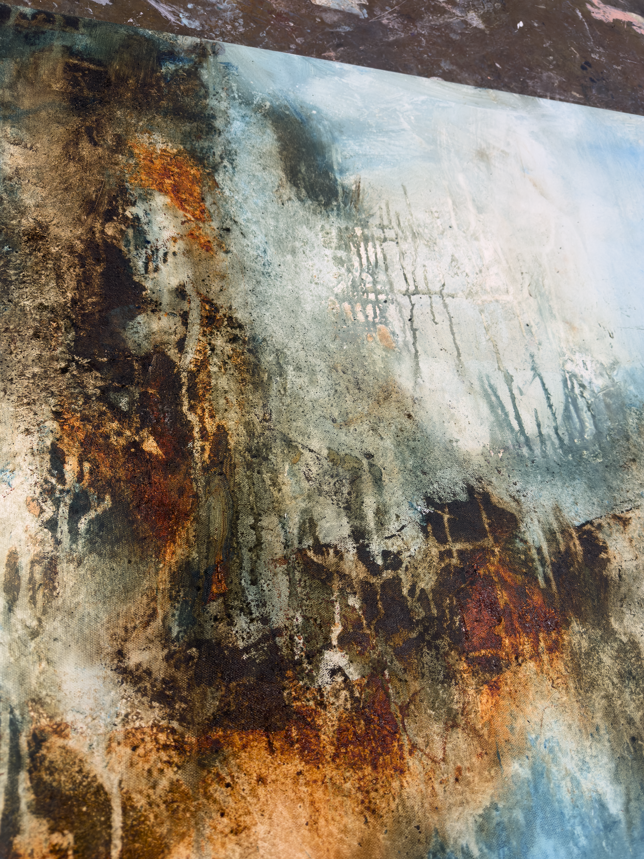Original Abstract Painting<br>on Canvas<br>Title: Nothing Comes Easy
