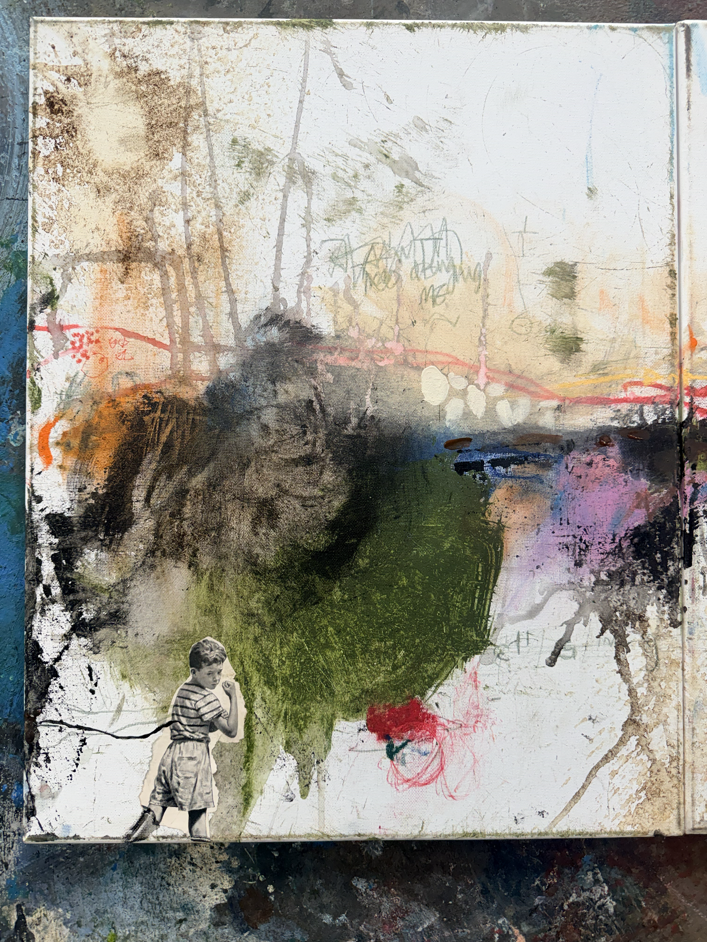 Original Abstract Painting<br>Diptych on Canvas<br>Title: Ain't No Changing Me