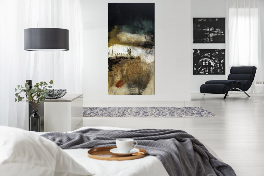 
                
                    Load image into Gallery viewer, #040804 &amp;lt;br&amp;gt; Abstract Art Canvas Print &amp;lt;br&amp;gt; Hard Pill To Swallow
                
            