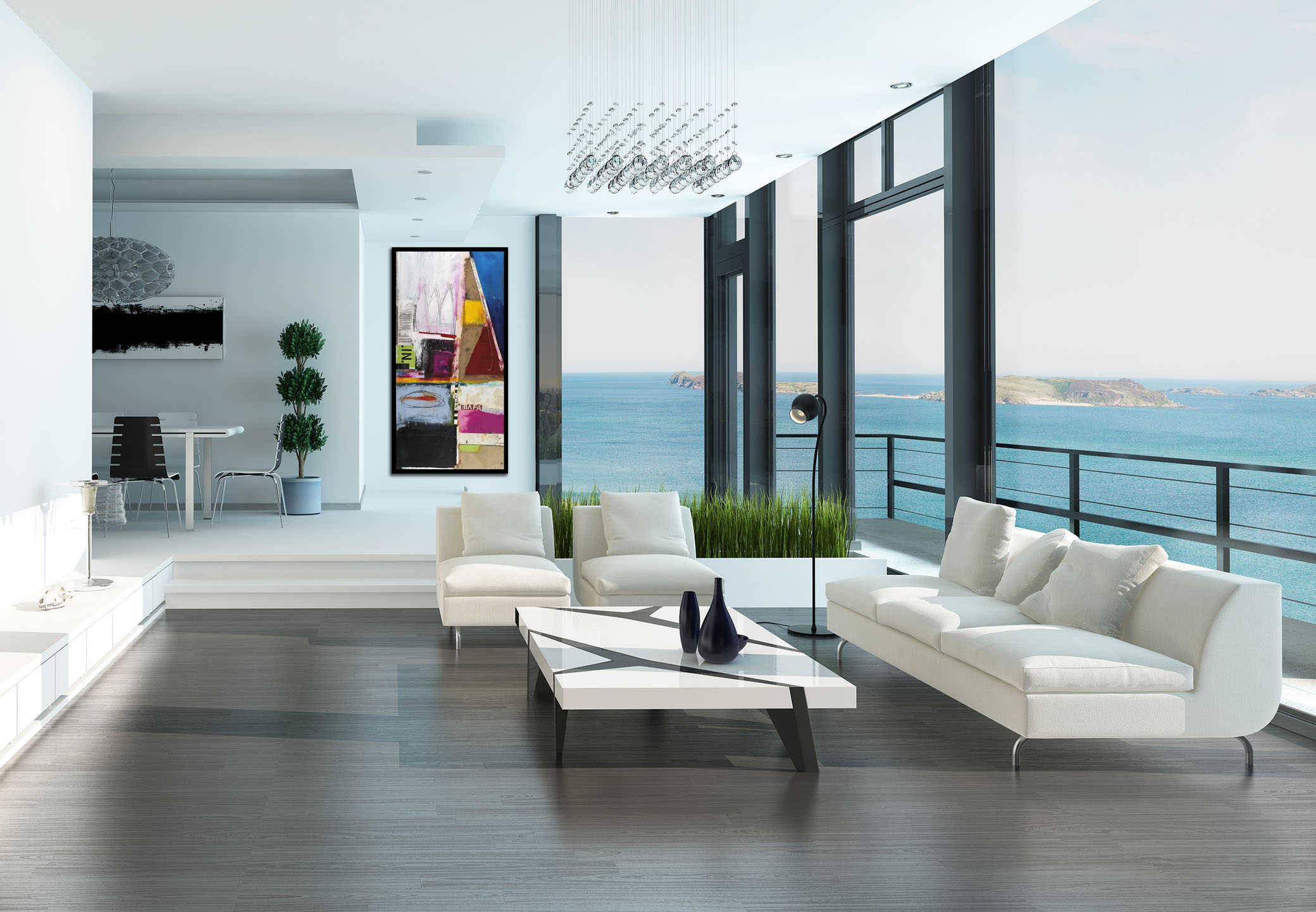 #090708 <br> Title: Bring The Heat <br> Mixed Media Art Print