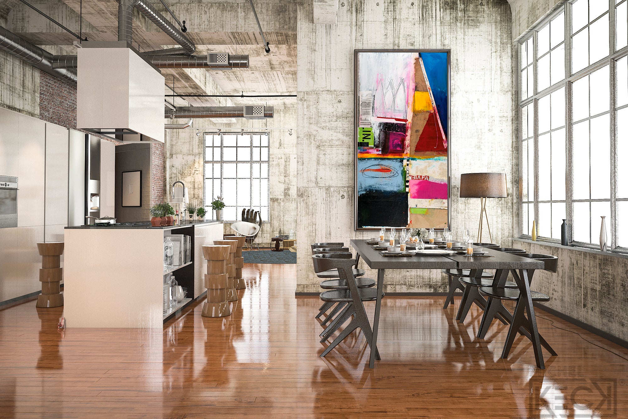 #090708 <br> Title: Bring The Heat <br> Mixed Media Art Print