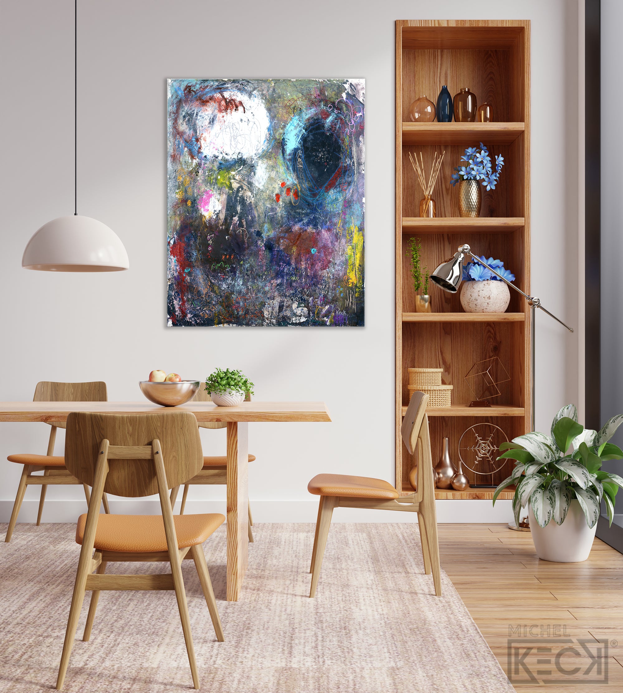 Huge selection of abstract colorful art prints by Michel Keck
