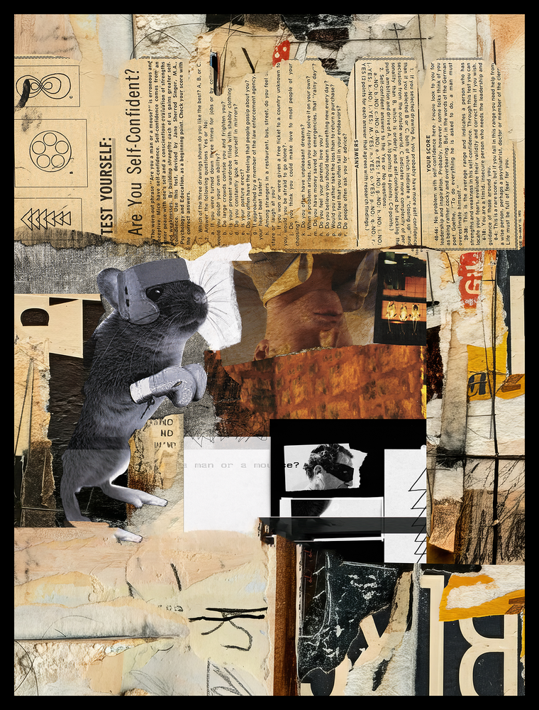 Are You A Man Or A Mouse? <br> Canvas Art Print