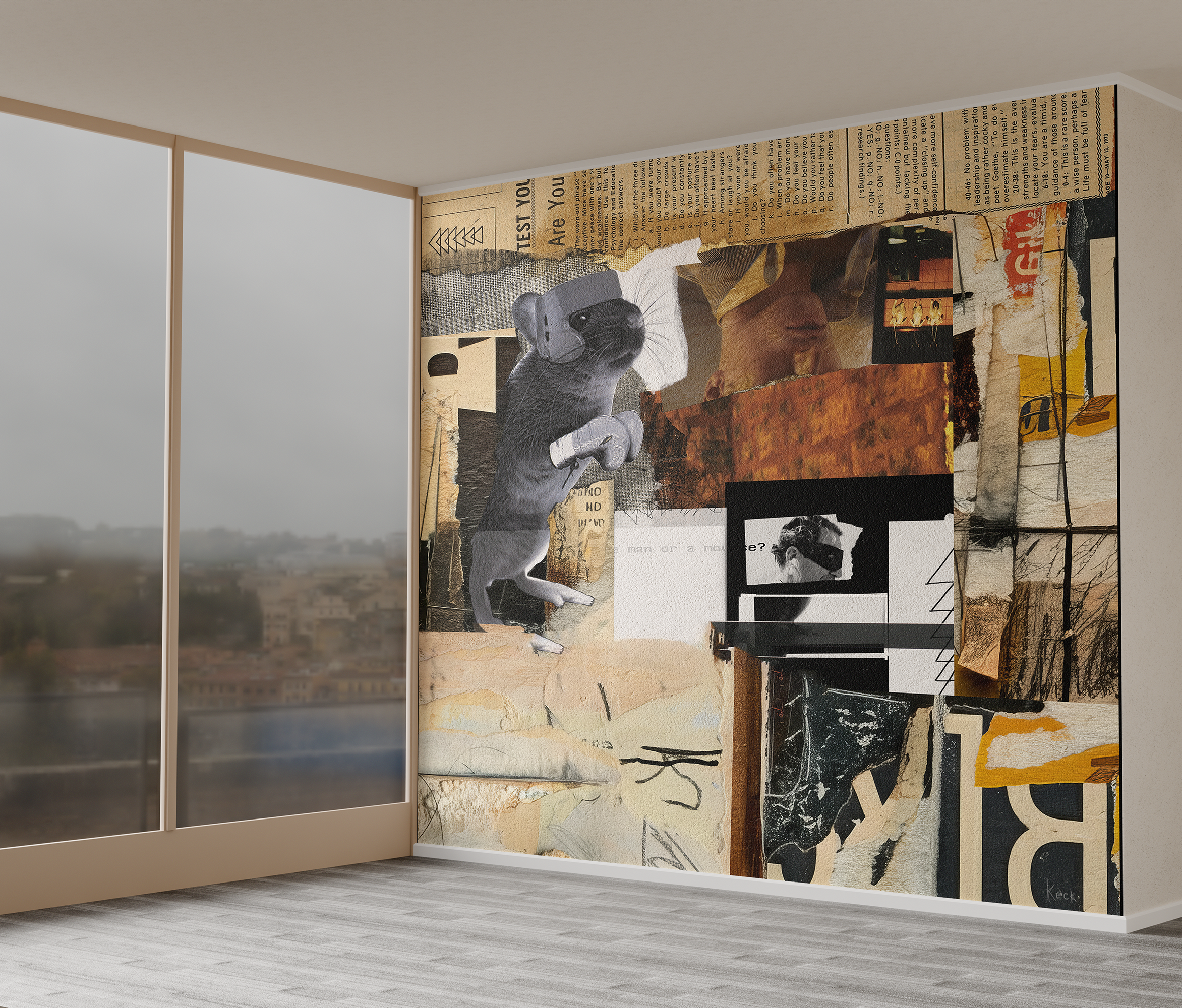 Are You A Man Or A Mouse? <br> Canvas Art Print