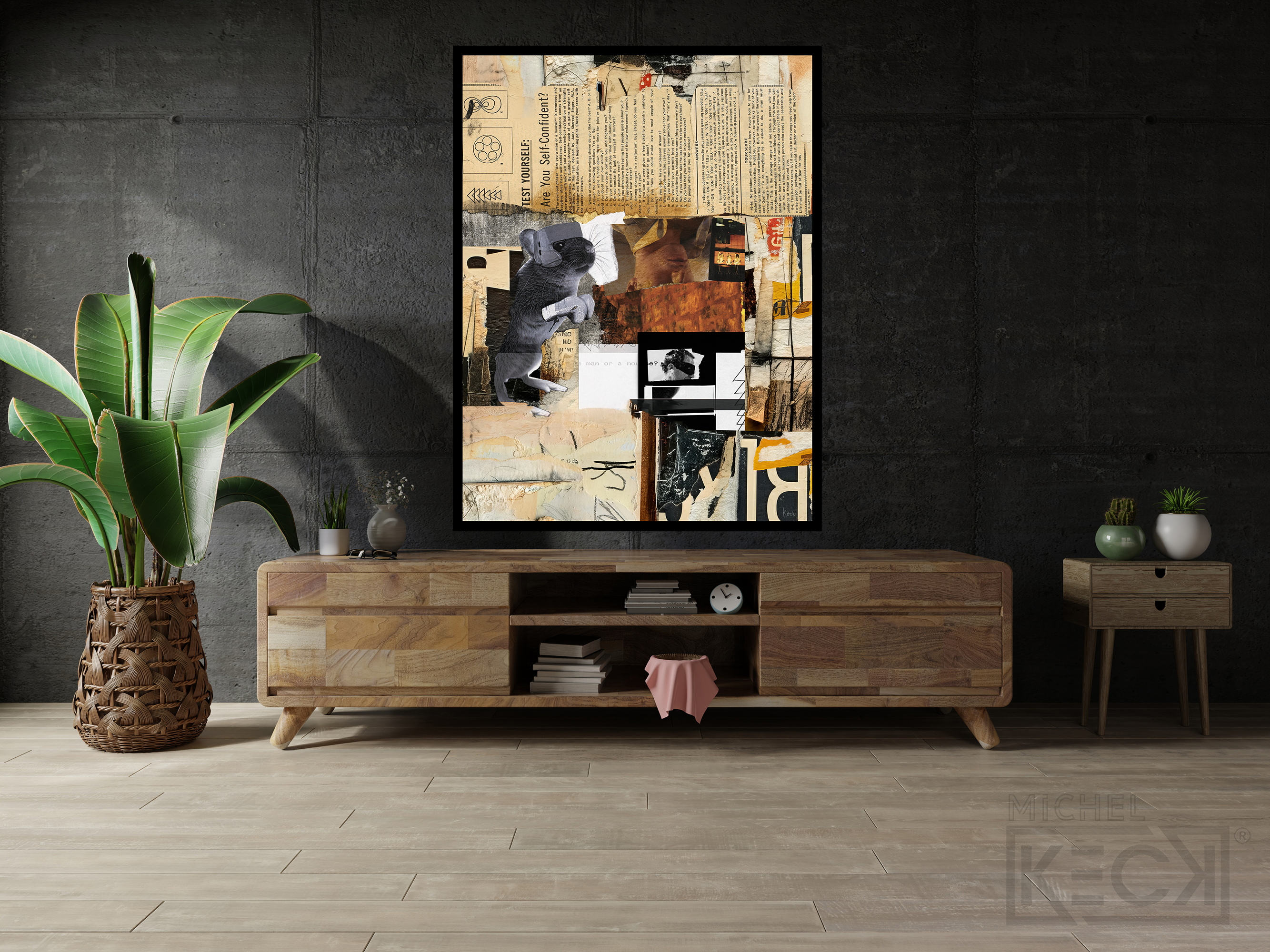 Are You A Man Or A Mouse? <br> Canvas Art Print