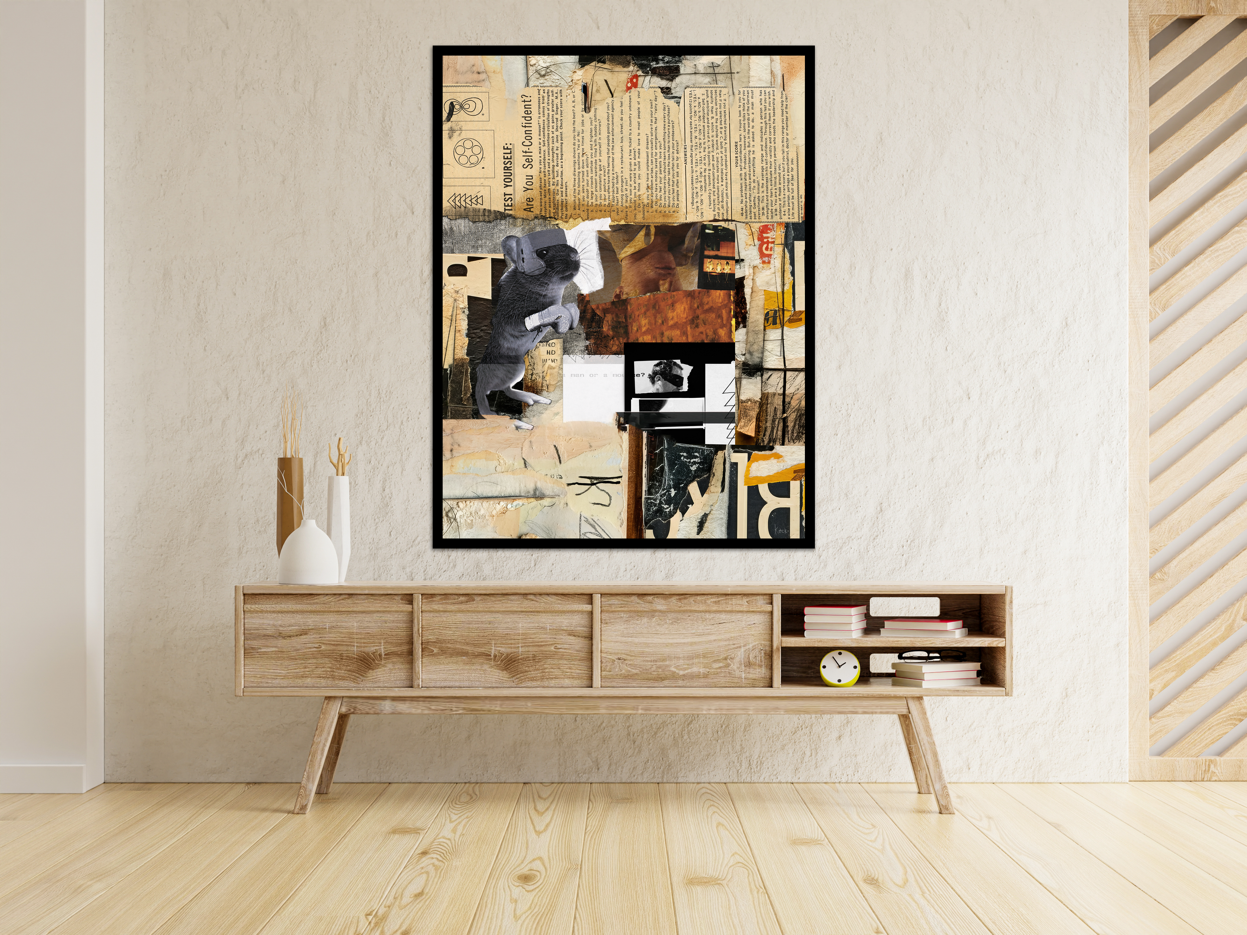 Are You A Man Or A Mouse? <br> Canvas Art Print