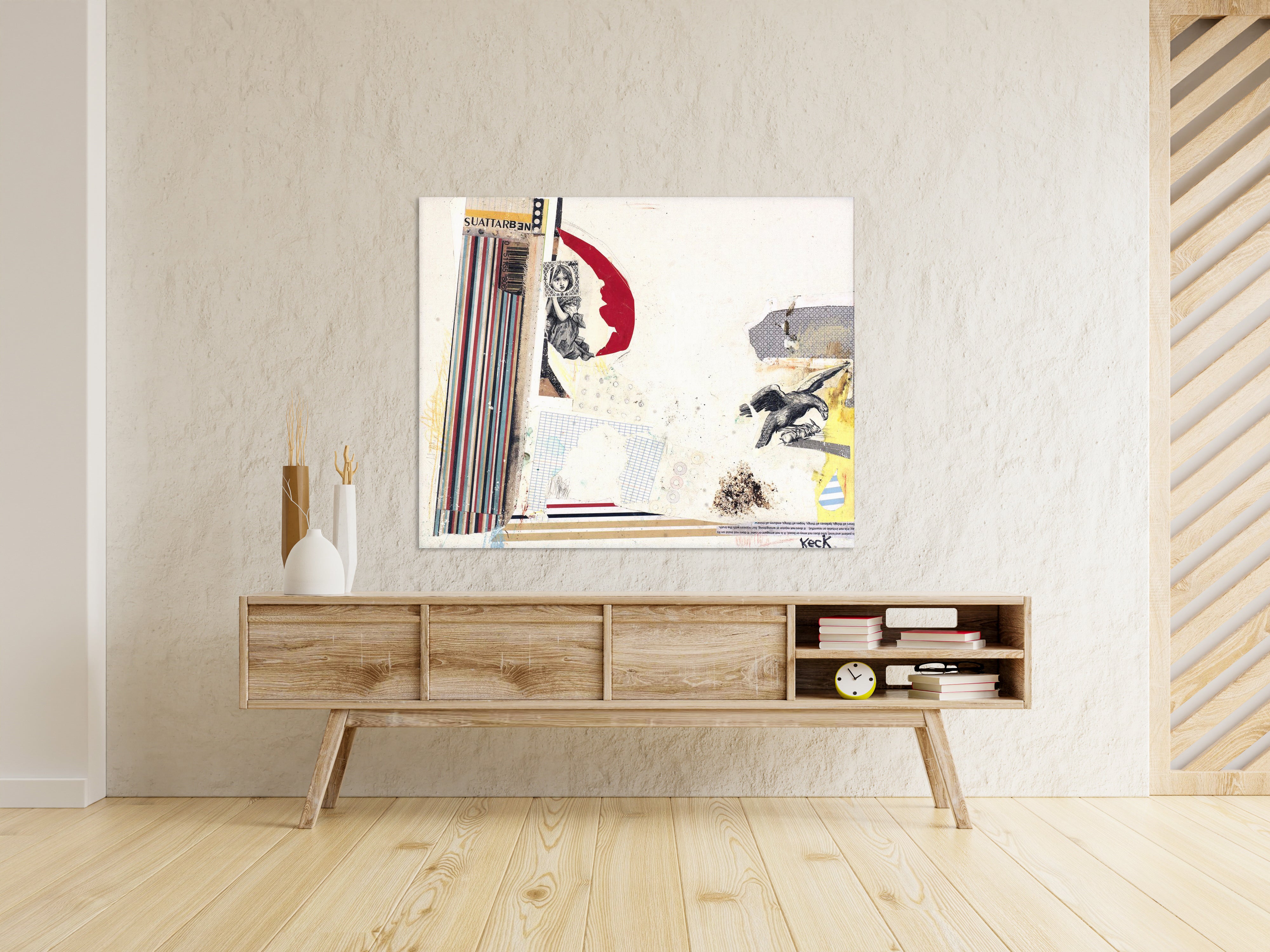 #101201 <br> Vulnerable <br> Mixed Media Art Print