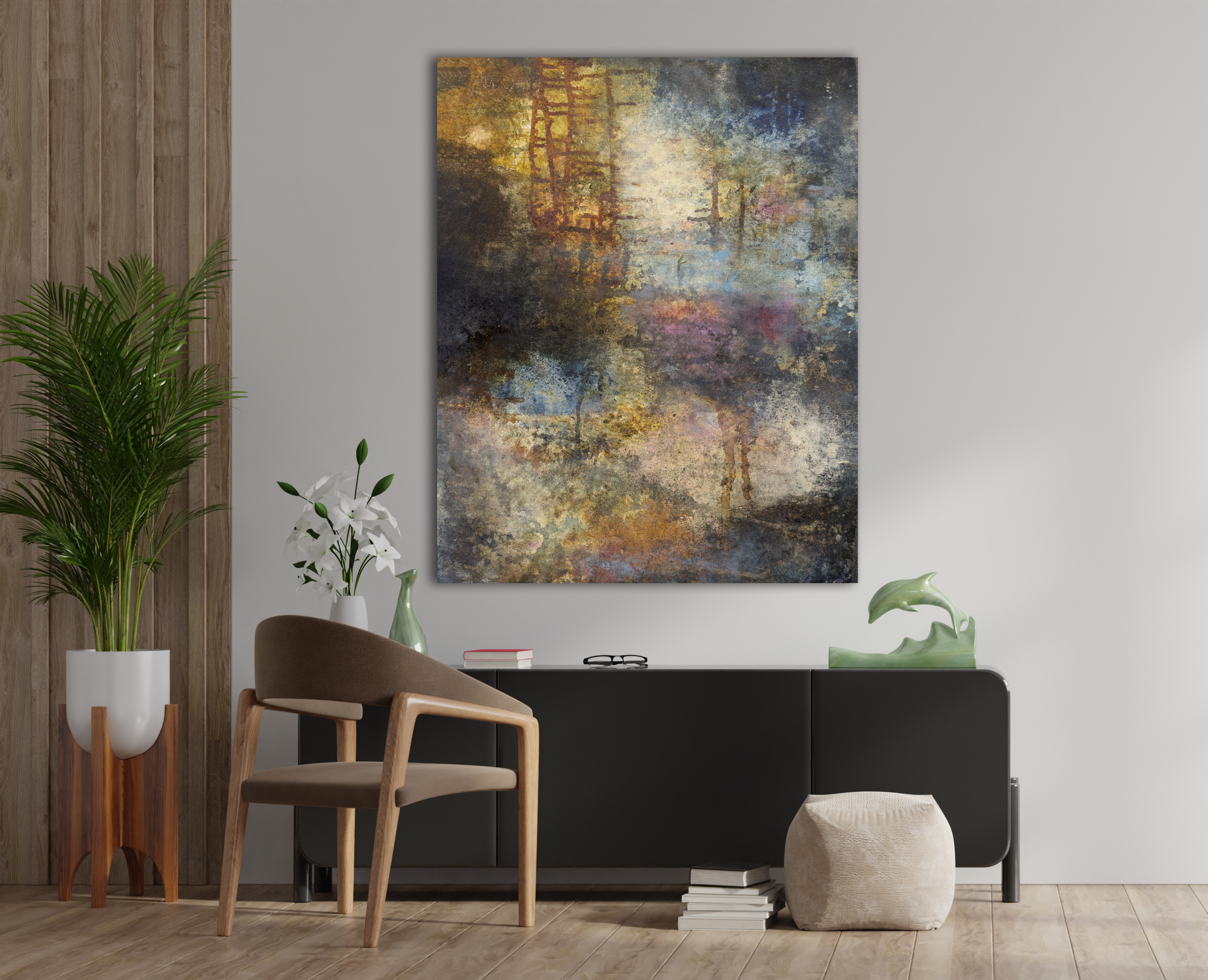 Abstract Canvas Art Print <br> Title: Nothing To Lose