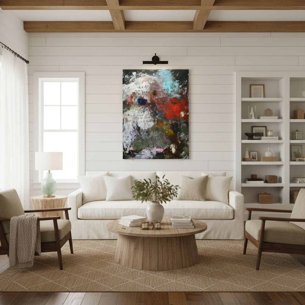 Original Abstract Scripture <br>Painting on Canvas<br>Proverbs 3:5