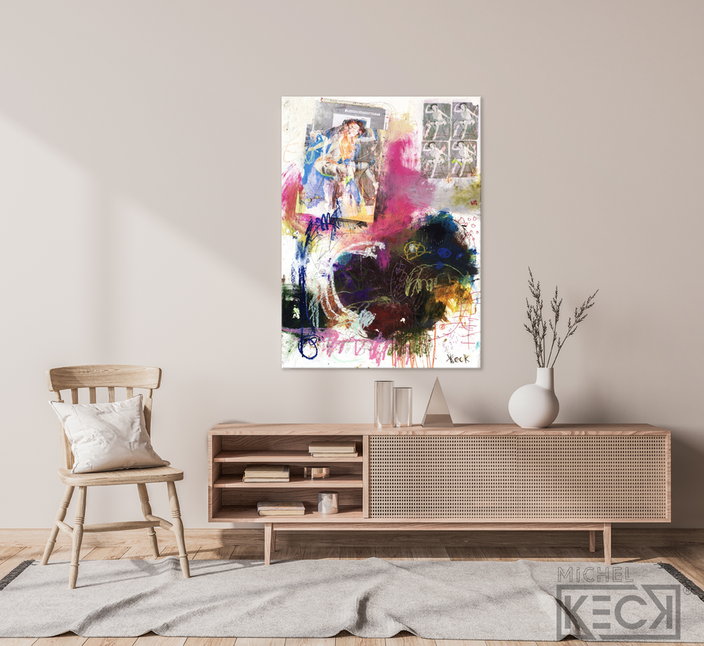 
                
                    Load image into Gallery viewer, #081217 &amp;lt;br&amp;gt; Shoppin for a New Distraction &amp;lt;br&amp;gt; Mixed Media Art Print
                
            