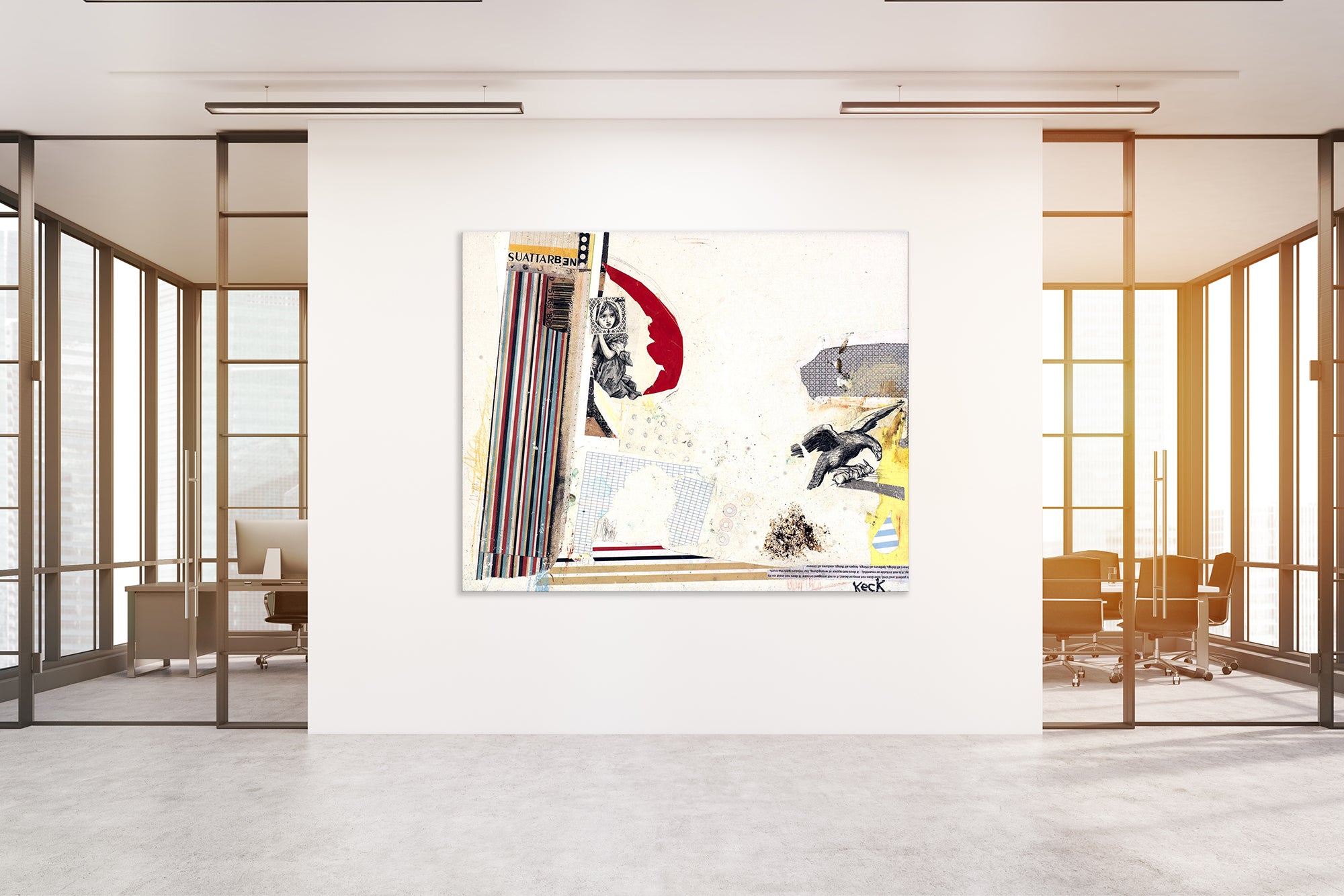 #101201 <br> Vulnerable <br> Mixed Media Art Print