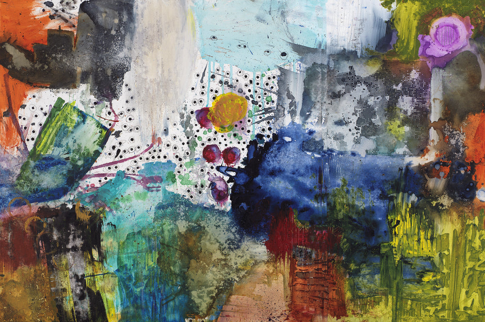 #010707 <br> Abstract Art Canvas Print <br> Title: More To Come