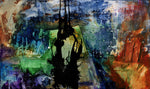 ABSTRACT ART Canvas Print of Wouldn't Wanna be in Your Shoes