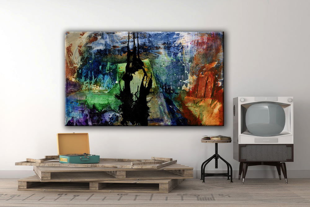 ABSTRACT ART Canvas Print of Wouldn't Wanna be in Your Shoes