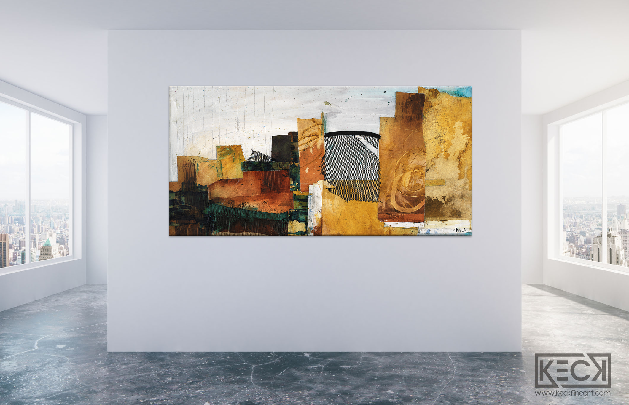 #010719 <br> Views of the City III<br> Canvas Art Print