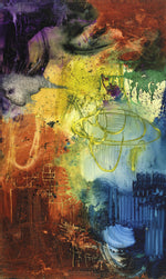 ABSTRACT ART Canvas Print of THROUGH THICK AND THIN #010733