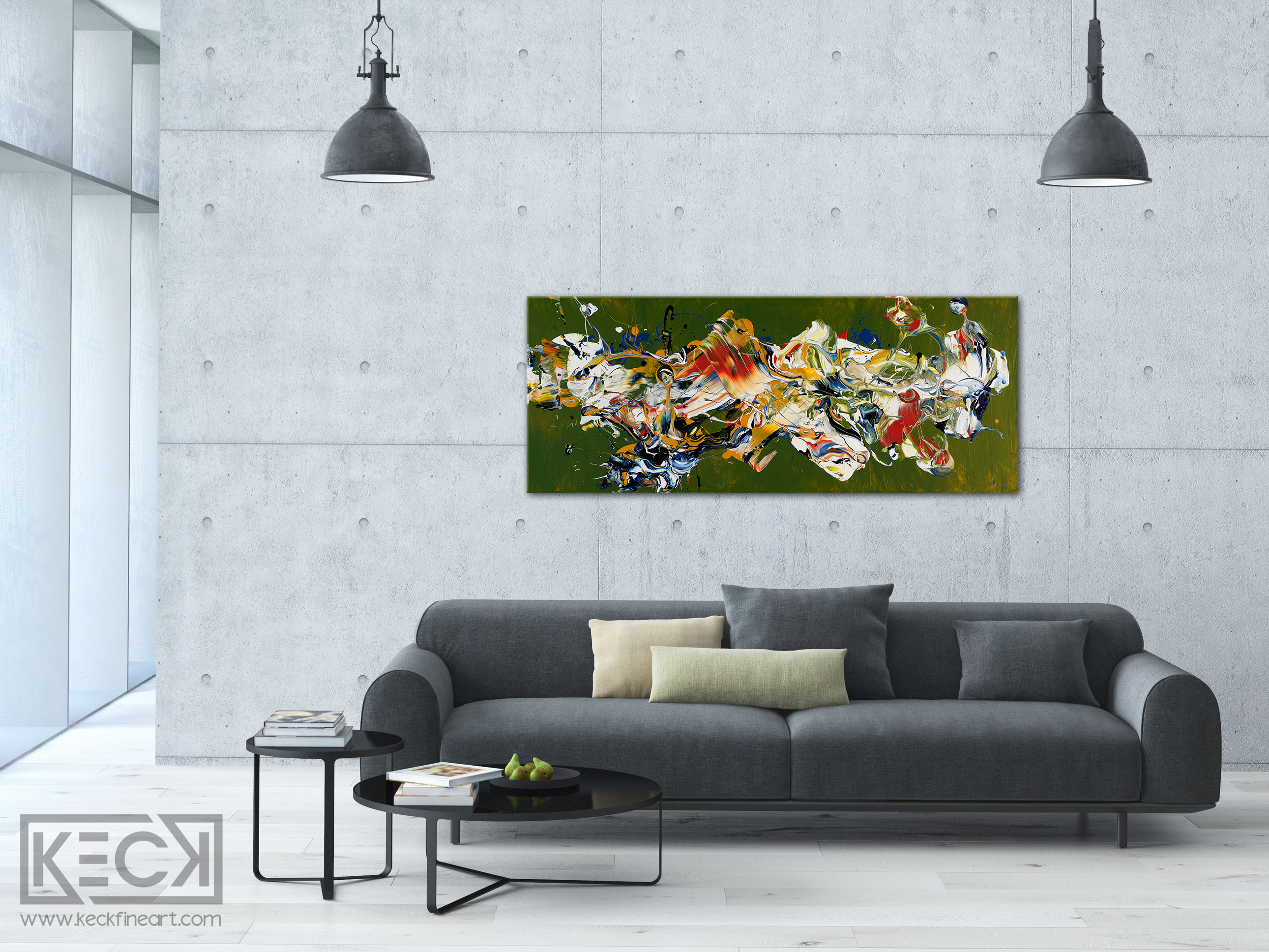 BEAUTIFUL COLORFUL ABSTRACT ART BY MICHEL KECK