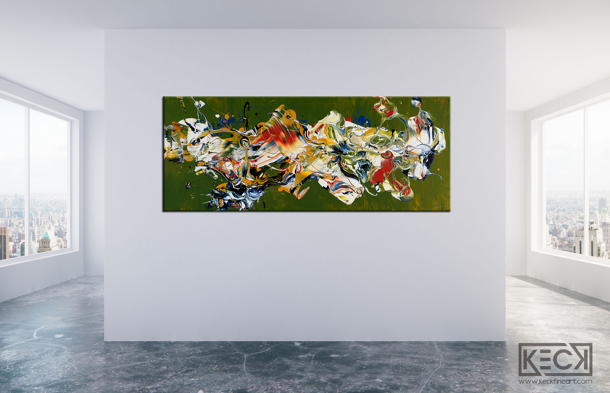 COLORFUL ABSTRACT ART BY MICHEL KECK