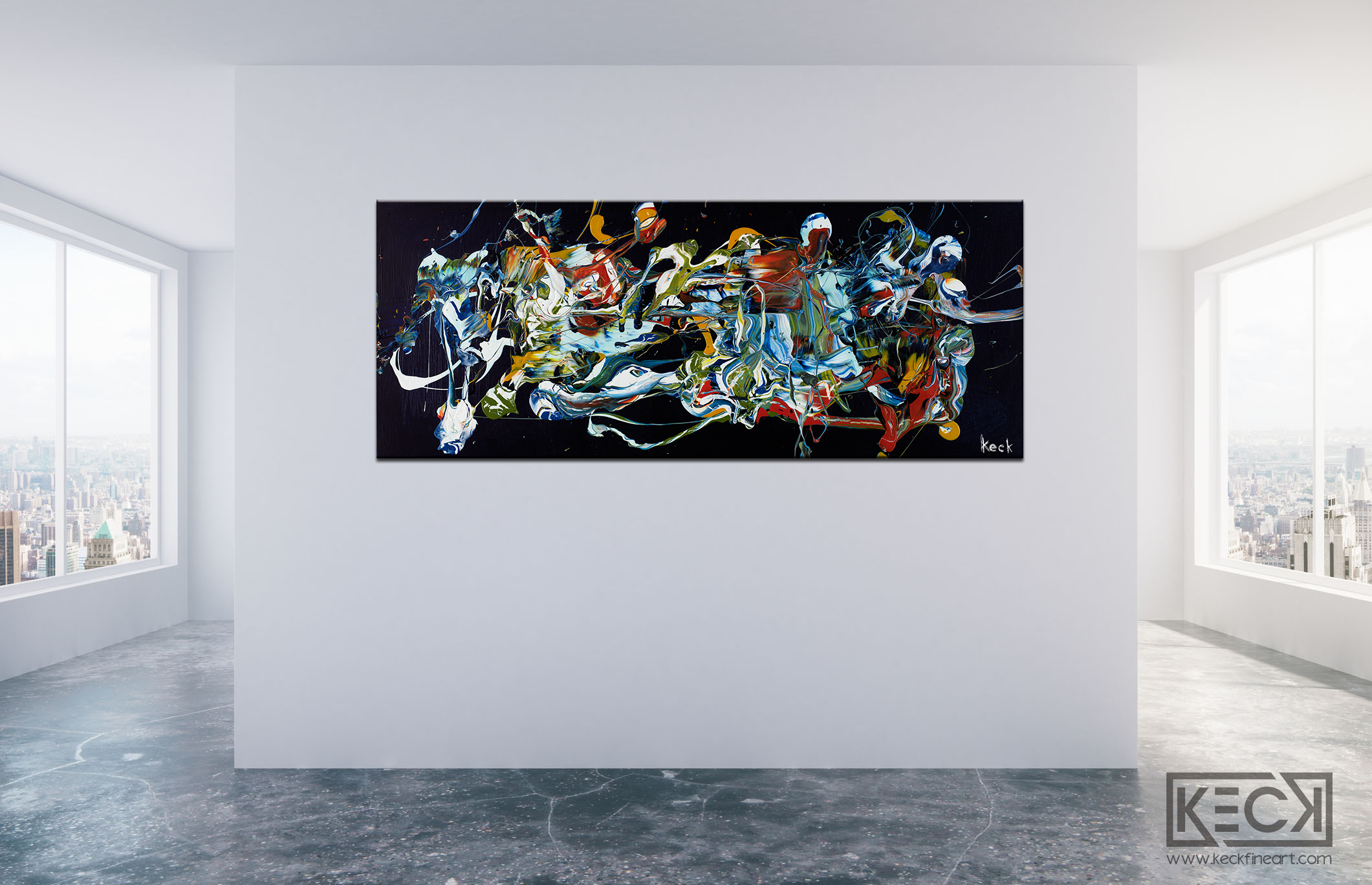 COLORFUL ABSTRACT ART BY MICHEL KECK