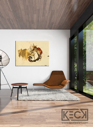 LARGE ABSTRACT CANVAS ART PRINTS BY MICHEL KECK