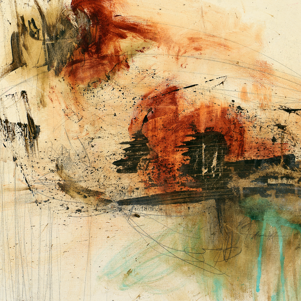 Organic, Raw & Earthy<br>Abstract Art Canvas Print<br>Slowly But Surely