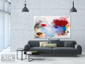 LARGE ABSTRACT CANVAS ART PRINTS BY MICHEL KECK