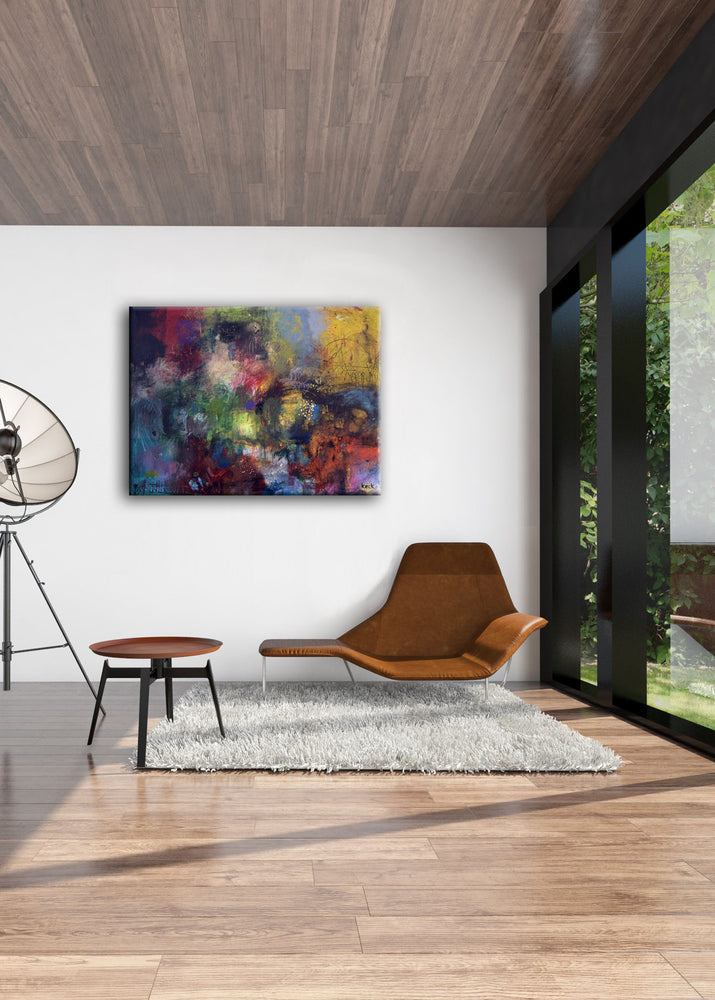 #011302 <br> Running Free <br> Canvas Art Print
