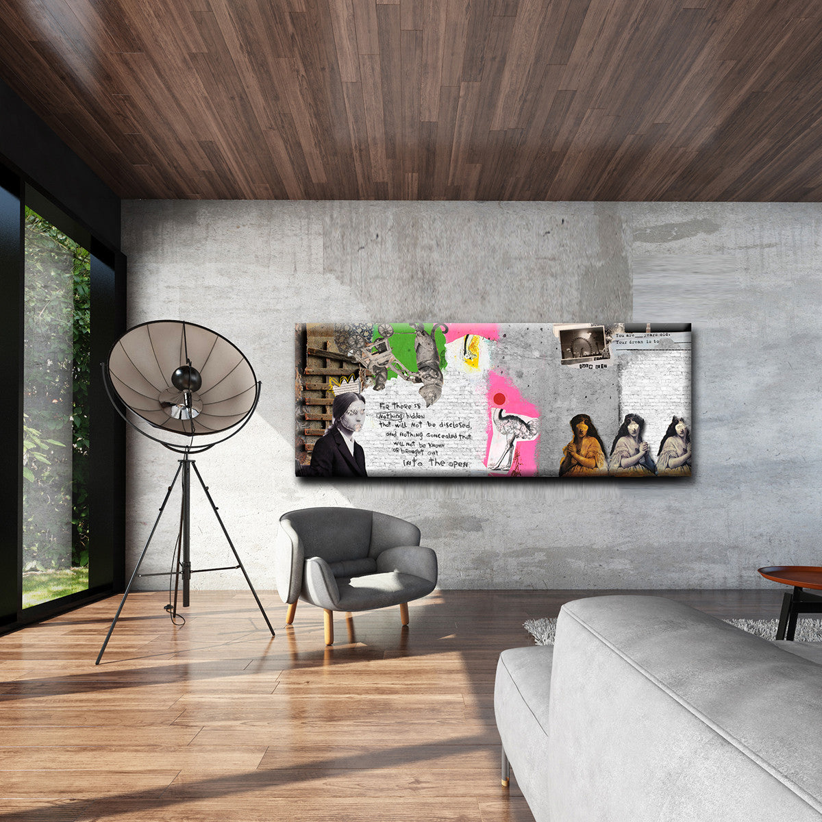 Title:  Luke 8:17 'Into The Open' <br> Mixed Media Art Print