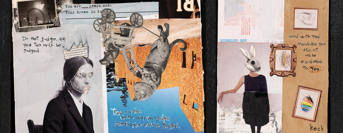 MIXED MEDIA ART Canvas Print of Measure - Matthew 7:1-2