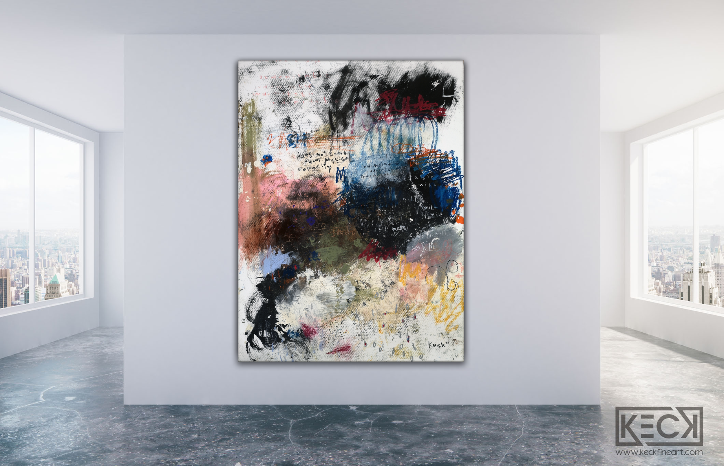 Colorful Abstract Art <br> Canvas Print <br>Indomitable