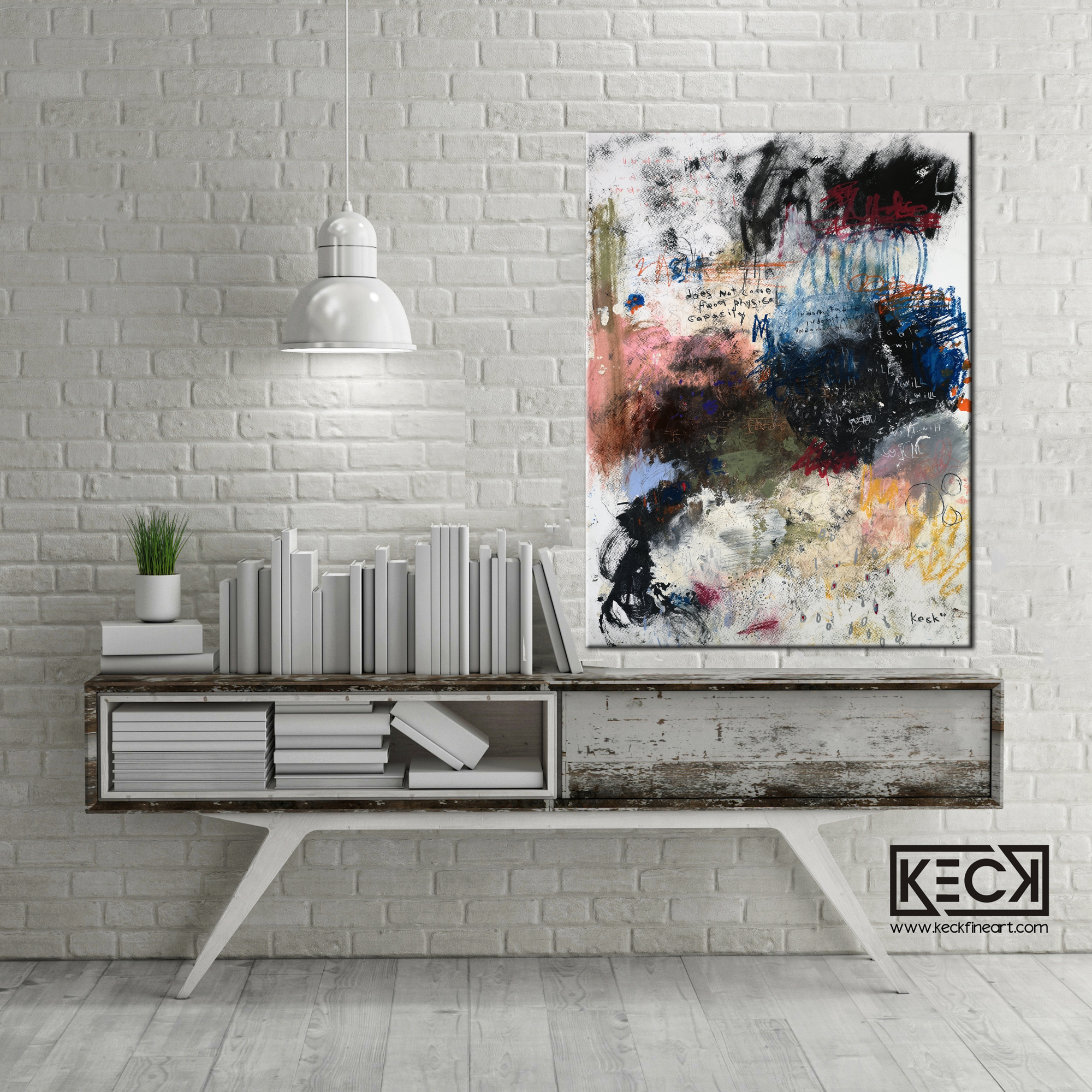 Colorful Abstract Art <br> Canvas Print <br>Indomitable