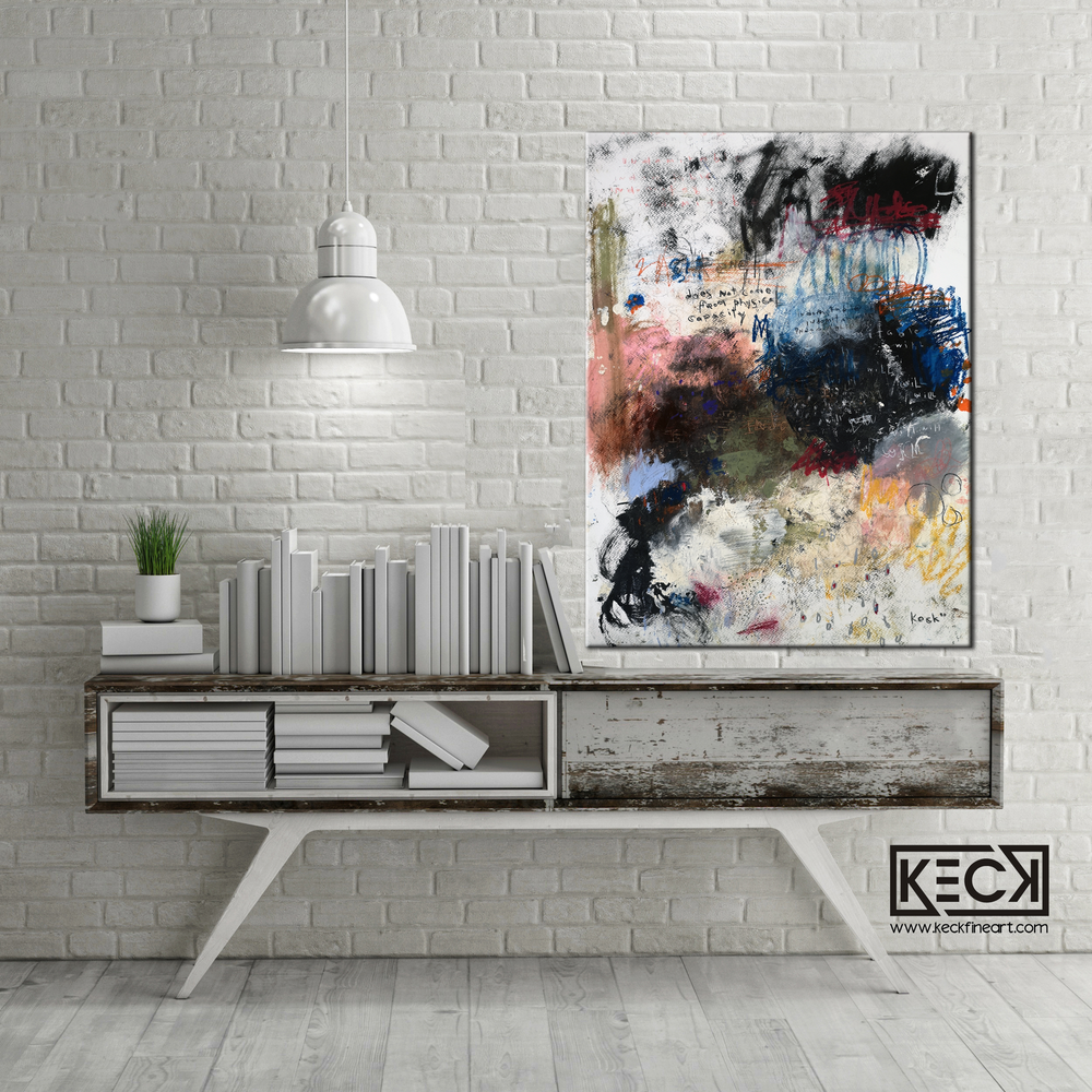 
                
                    Load image into Gallery viewer, #012001 &amp;lt;br&amp;gt; Abstract Canvas Art Print &amp;lt;br&amp;gt;Title:  Indomitable
                
            