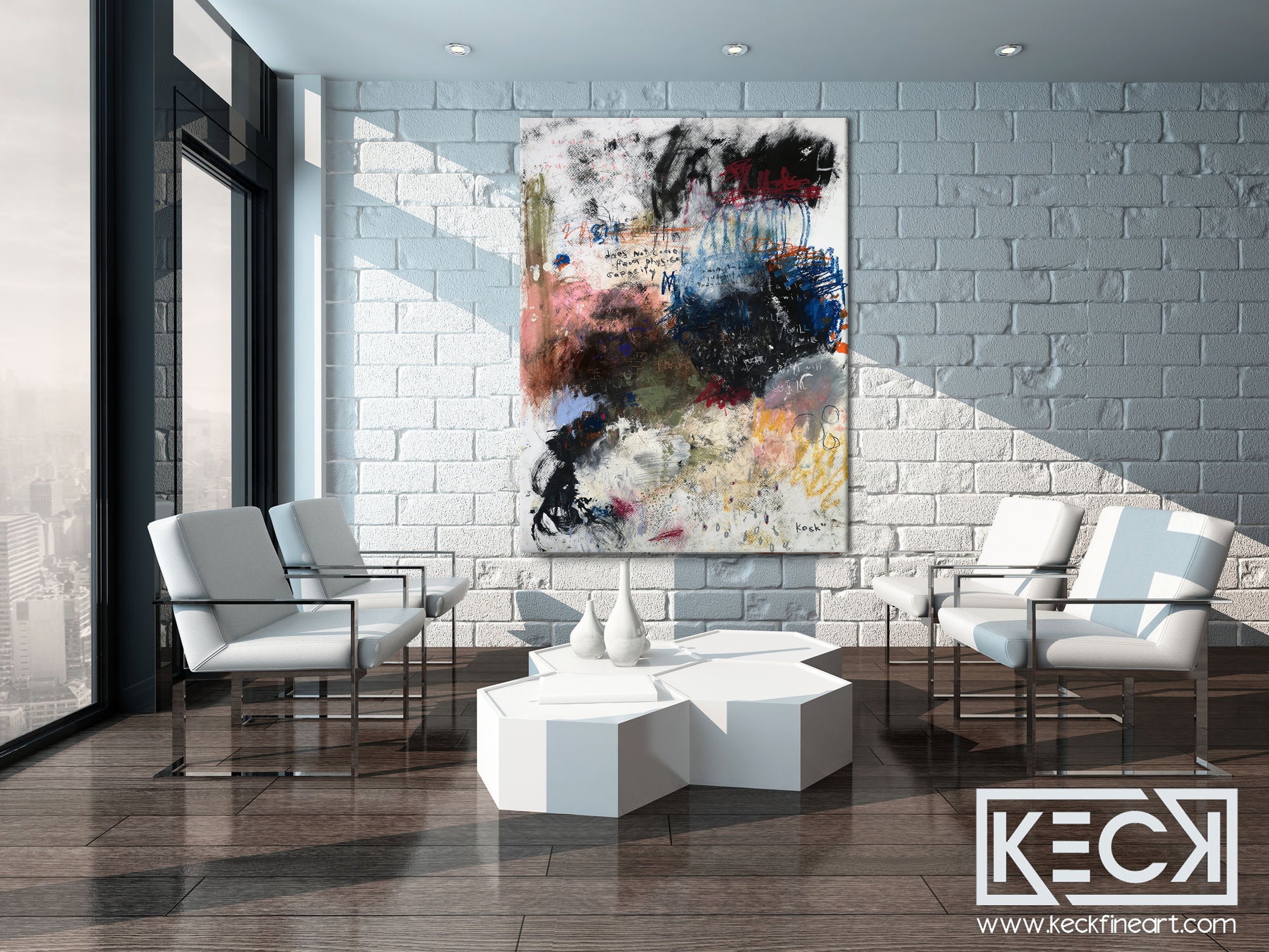 Colorful Abstract Art <br> Canvas Print <br>Indomitable