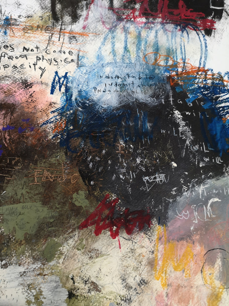 
                
                    Load image into Gallery viewer, #012001 &amp;lt;br&amp;gt; Abstract Canvas Art Print &amp;lt;br&amp;gt;Title:  Indomitable
                
            