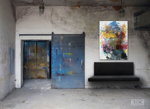 Abstract Canvas Art Print <br>2020 Collection <br>Title:  Eight <br> Michel Keck