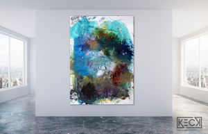 Abstract Canvas Art Print <br>2020 Collection <br>Title:  Eight II<br> Michel Keck