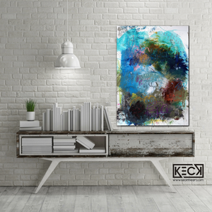Abstract Canvas Art Print <br>2020 Collection <br>Title:  Eight II<br> Michel Keck