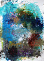 Abstract Canvas Art Print <br>2020 Collection <br>Title:  Eight II<br> Michel Keck