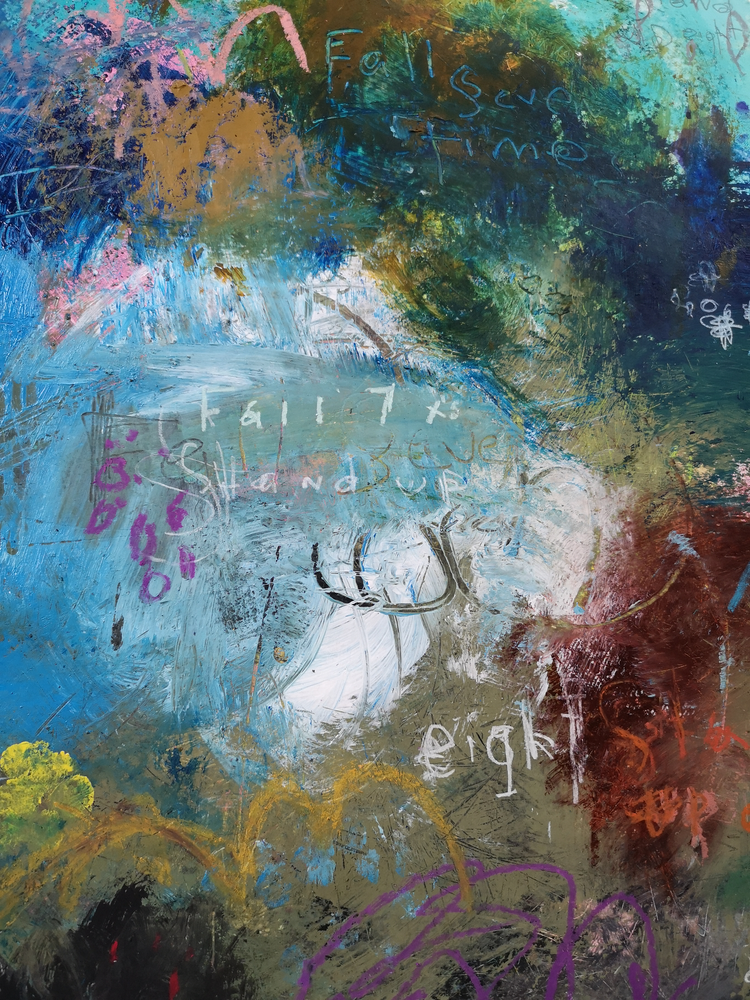 Abstract Canvas Art Print <br>2020 Collection <br>Title:  Eight II<br> Michel Keck
