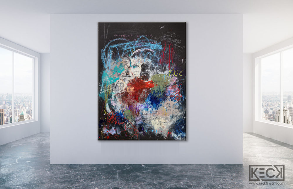 
                
                    Load image into Gallery viewer, Abstract Canvas Art Print &amp;lt;br&amp;gt;2020 Collection &amp;lt;br&amp;gt;Title:  be in love&amp;lt;br&amp;gt; Michel Keck
                
            