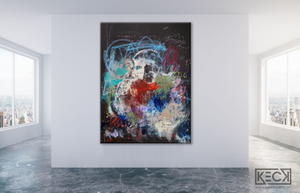 Abstract Canvas Art Print <br>2020 Collection <br>Title:  be in love<br> Michel Keck
