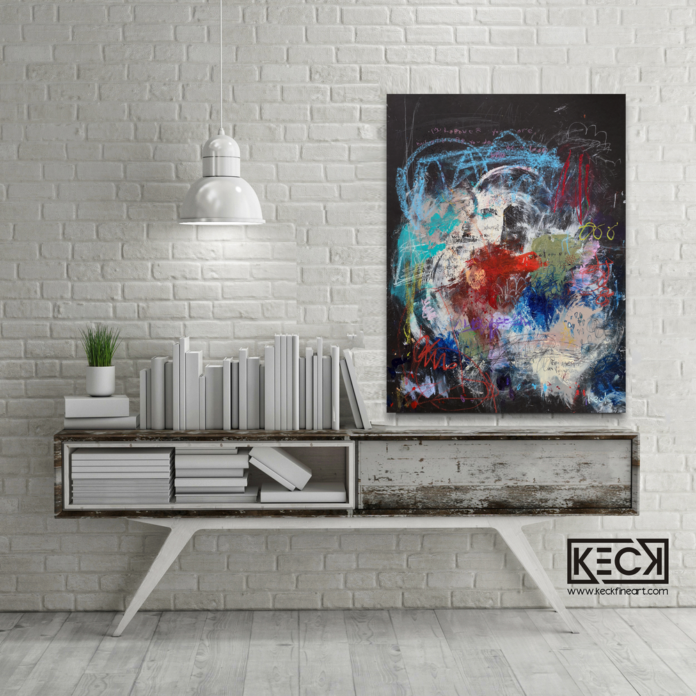 
                
                    Load image into Gallery viewer, Abstract Canvas Art Print &amp;lt;br&amp;gt;2020 Collection &amp;lt;br&amp;gt;Title:  be in love&amp;lt;br&amp;gt; Michel Keck
                
            