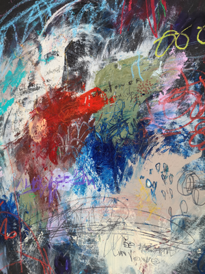 Abstract Canvas Art Print <br>2020 Collection <br>Title:  be in love<br> Michel Keck