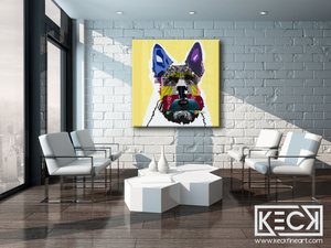 DOG ART PRINTS BY MICHEL KECK