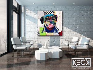 DOG ART PRINTS BY MICHEL KECK